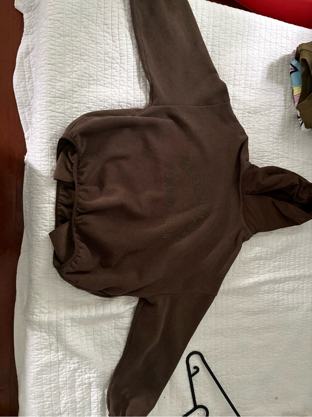 Fear of God Essentials Olive Brown Hoodie